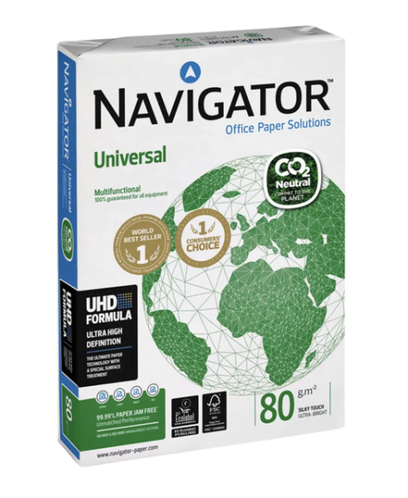 Kopieren Sie Papiernavigator Universal CO2 A4 80GR White 500vel